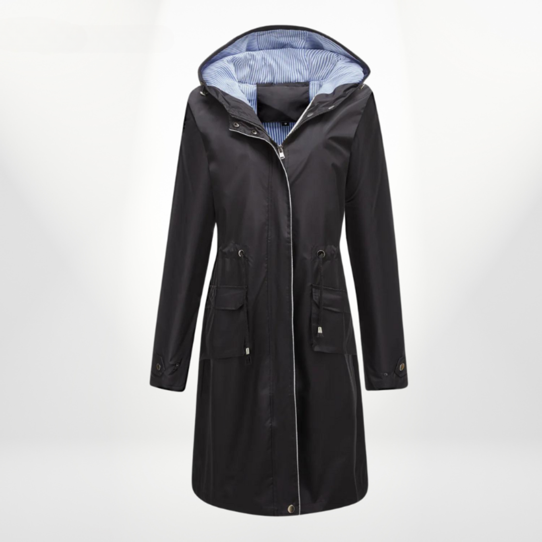 Julianne | Women’s Hooded Long Raincoat