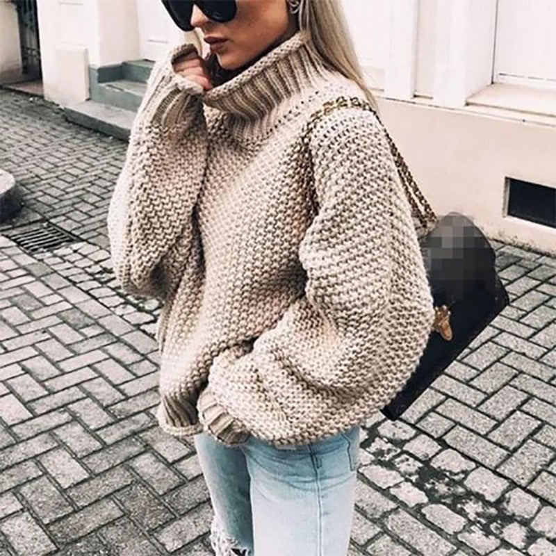 Sarahi | Women’s Turtleneck Chunky Knit Sweater