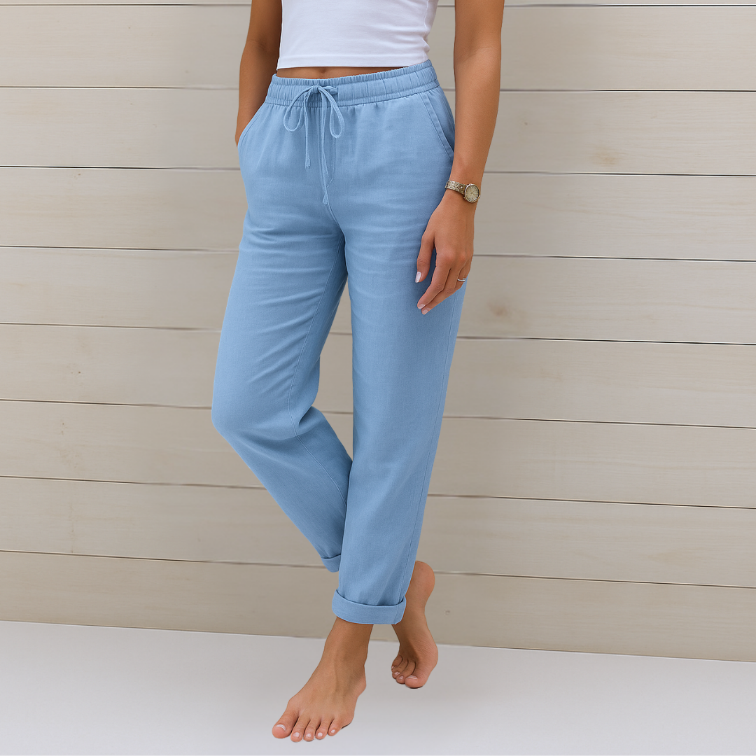 Nora | Women’s Linen Drawstring Pants