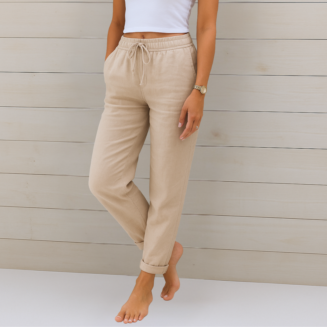 Nora | Women’s Linen Drawstring Pants