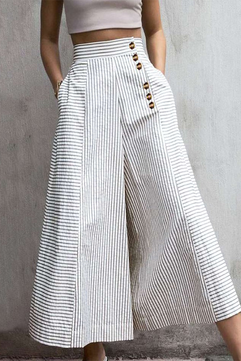 Lisa | Women’s High Waist Cropped Wide Leg Trousers