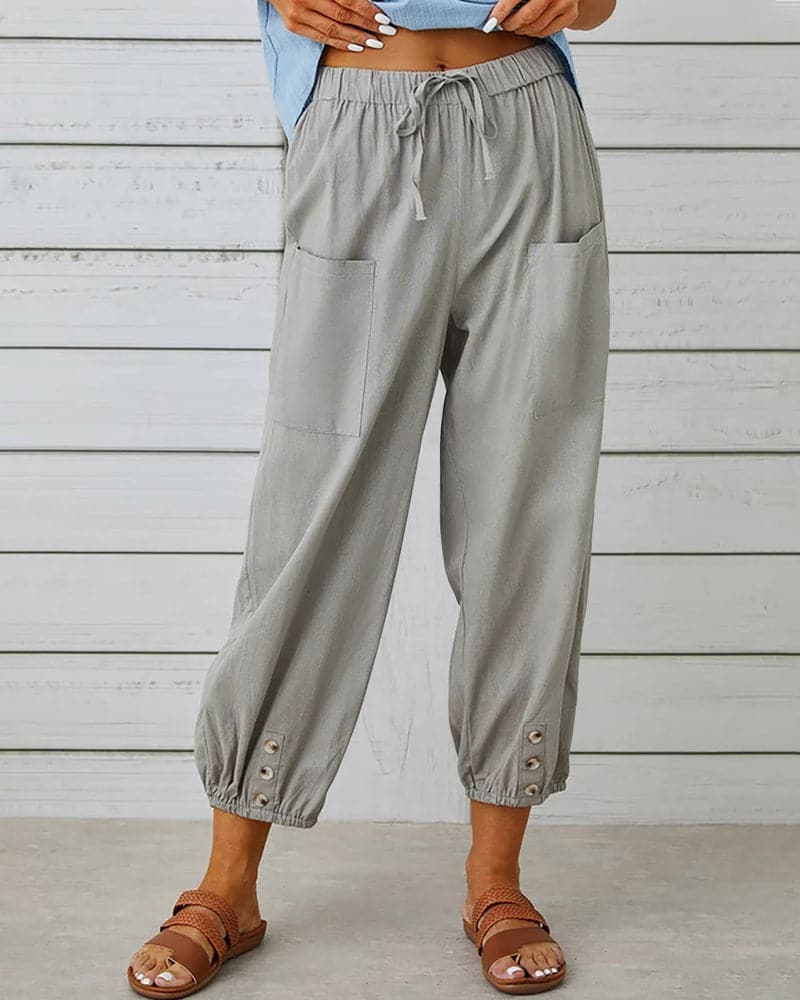 Elisa | Women’s Cropped Drawstring Pants