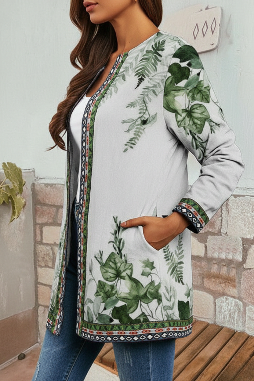 Froiren | Women's Open Front Floral Cardigan