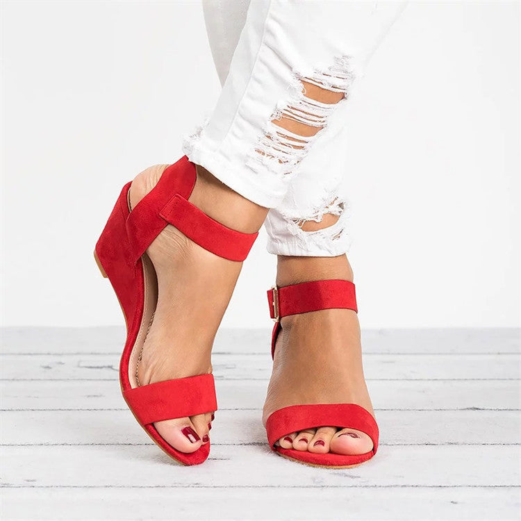 Tomasina | Women’s Wedge Ankle Strap Sandals
