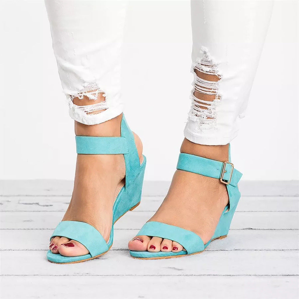 Henrika | Women’s Heeled Wedge Sandals