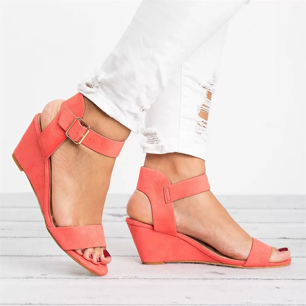 Henrika | Women’s Heeled Wedge Sandals
