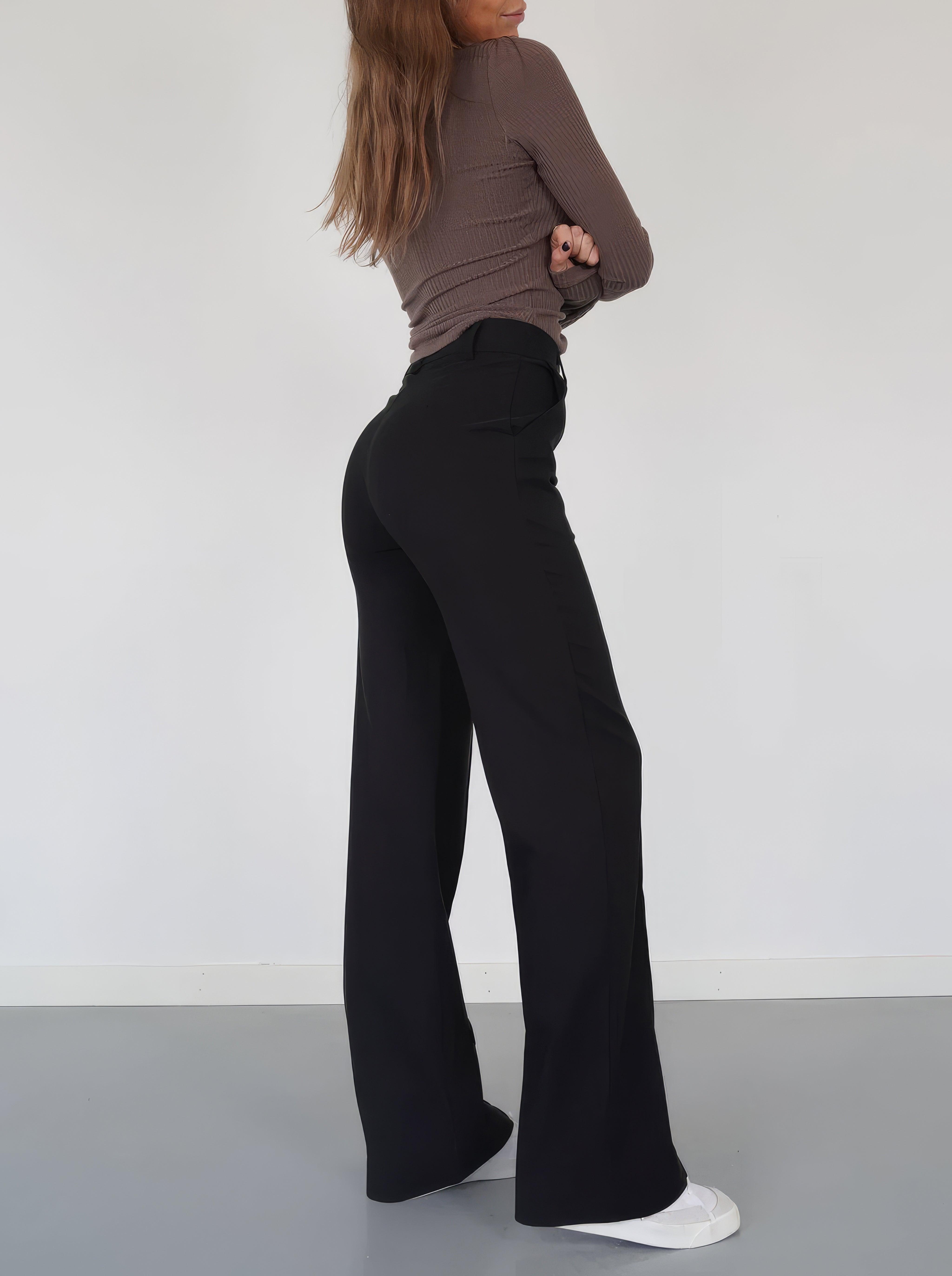 Keily | Women’s High Waist Straight Leg Trousers