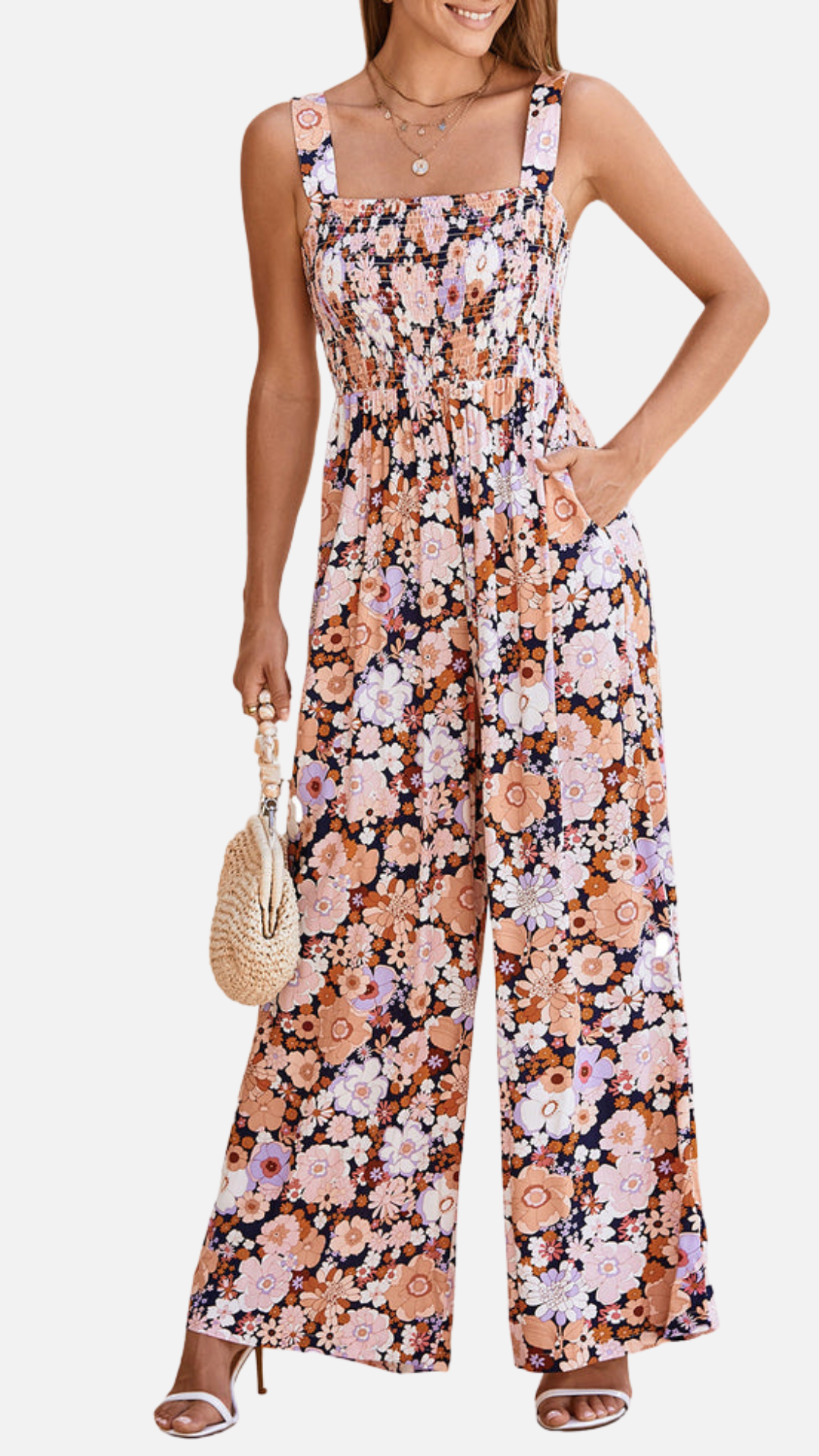 Hazel | Women’s Sleeveless Wide Leg Jumpsuit