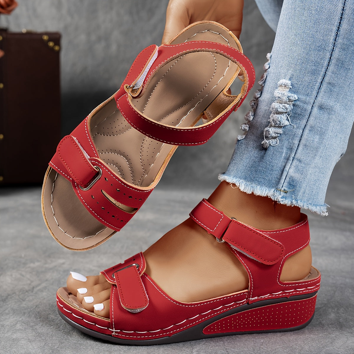 Jacinta | Women’s Wedge Open-toe Orthopedic Sandals