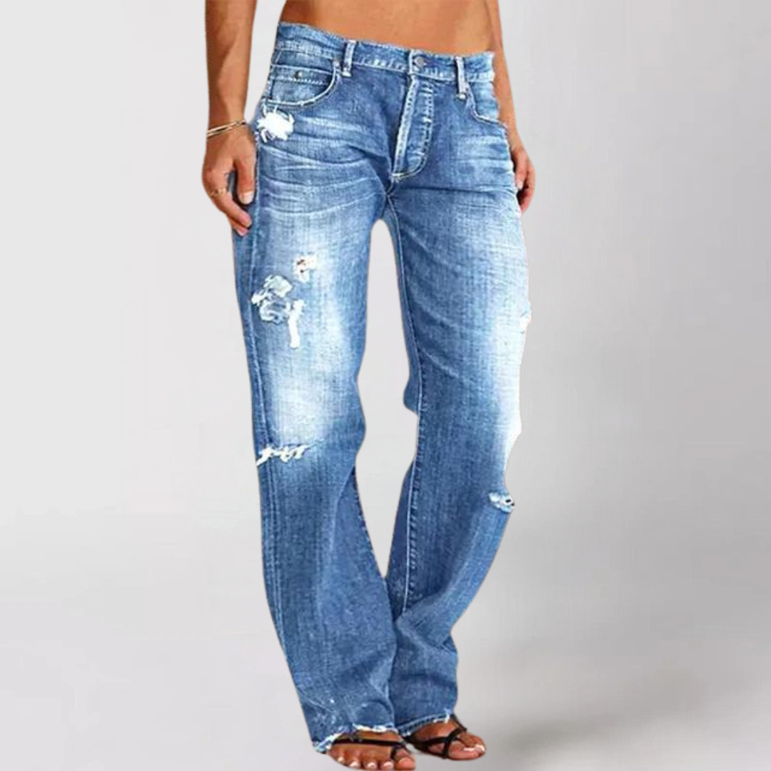 Bailee | Women’s Distressed Tapered Jeans