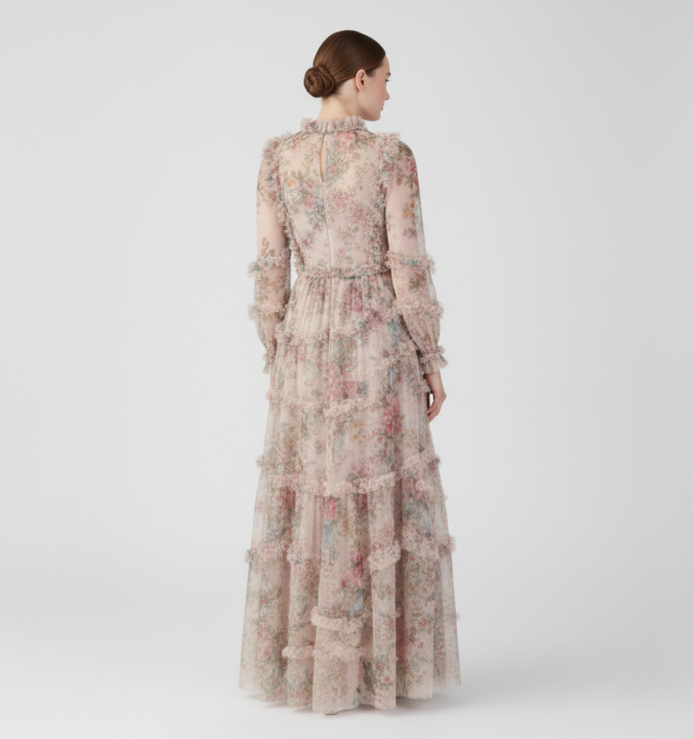 Debora | Women’s Floral Long Sleeve Maxi Dress