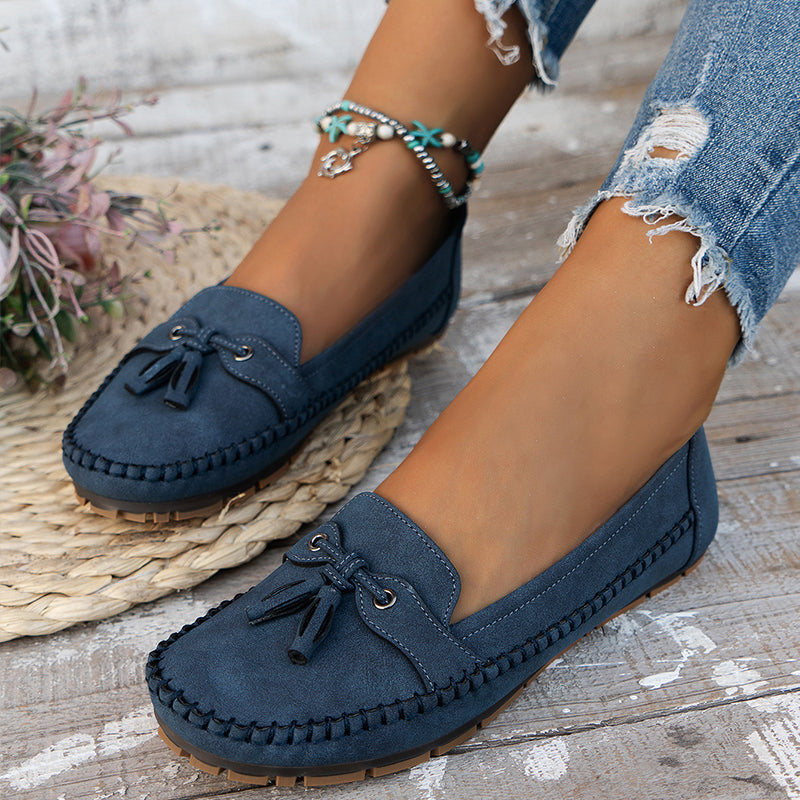 Elvine | Women’s Flat Loafer Moccasins Sandals