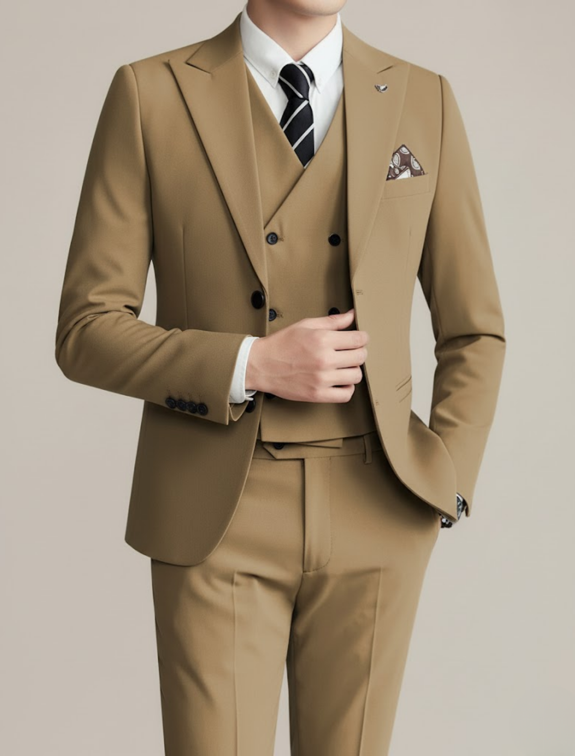 Giulio | Men’s Double-Breasted Three-Piece Suit