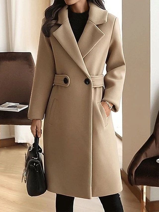 Weila | Women’s Belted Long Sleeve Coat