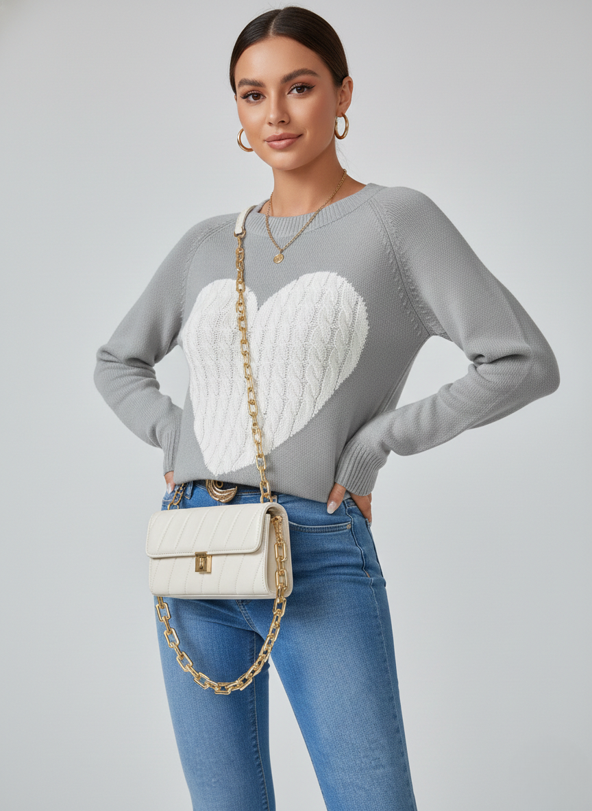Joanna | Women’s Knit Crewneck Sweater