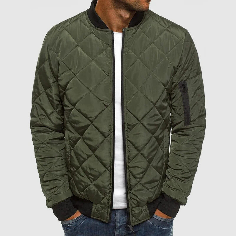 Elias | Men’s Quilted Bomber Jacket