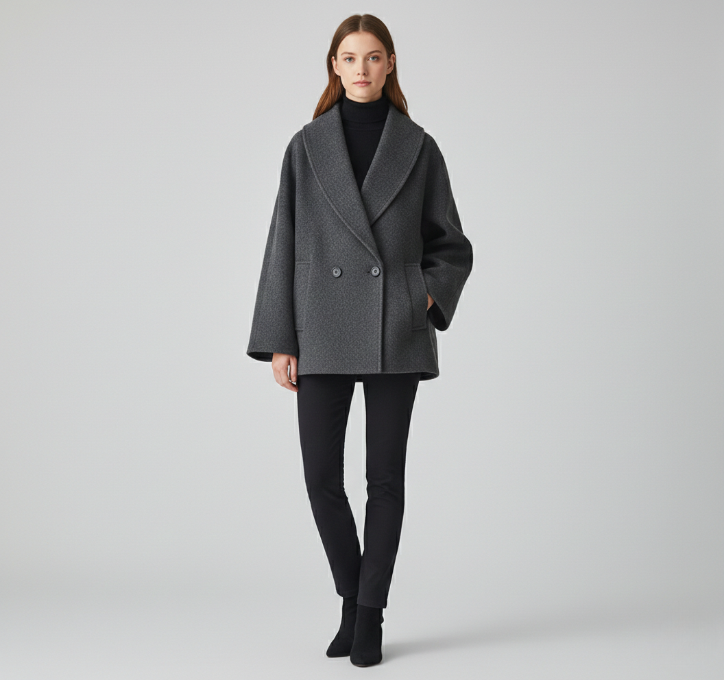 Athena | Women’s Double Breasted Short Coat