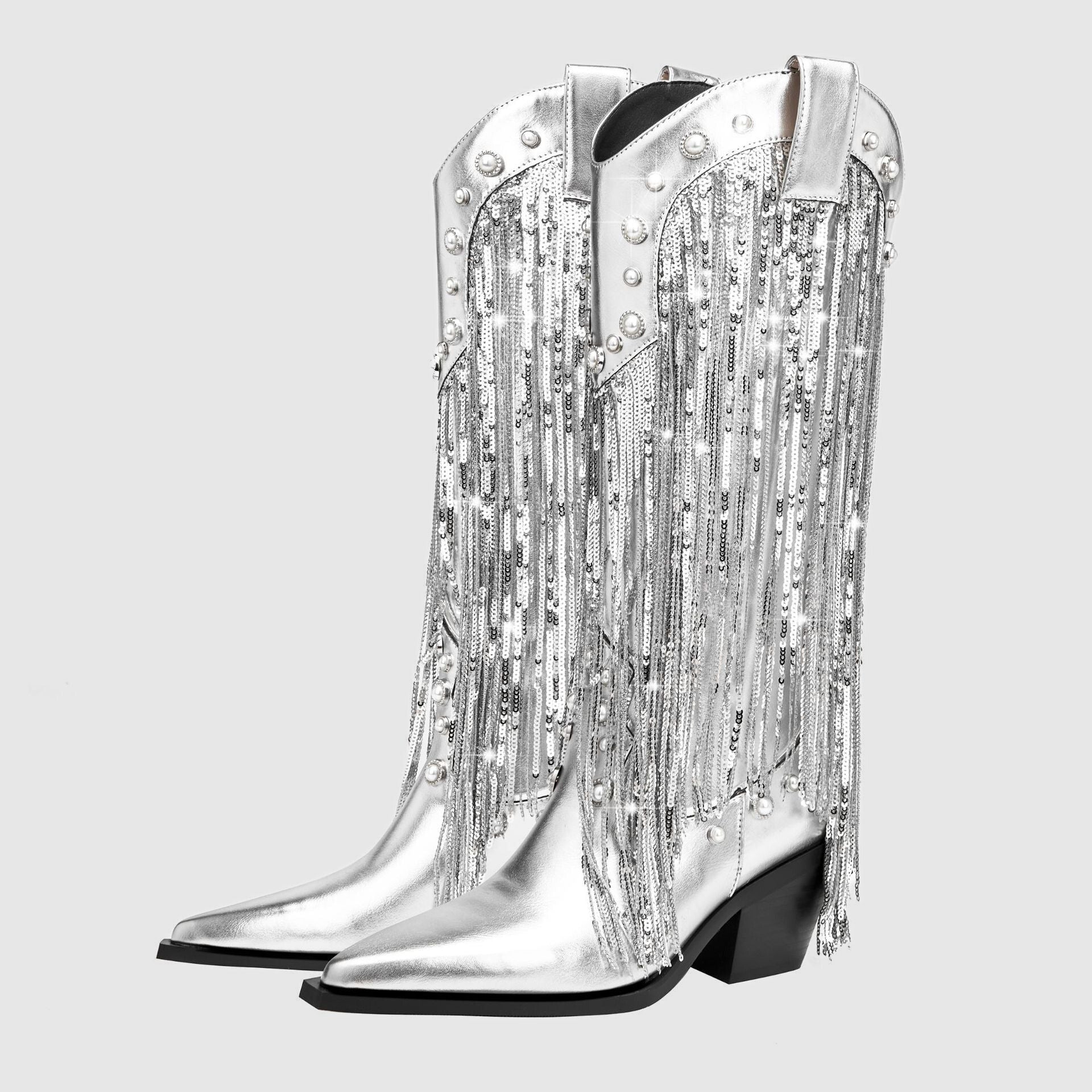 Klara | Women’s Fringe Cowboy Mid-Calf Boots