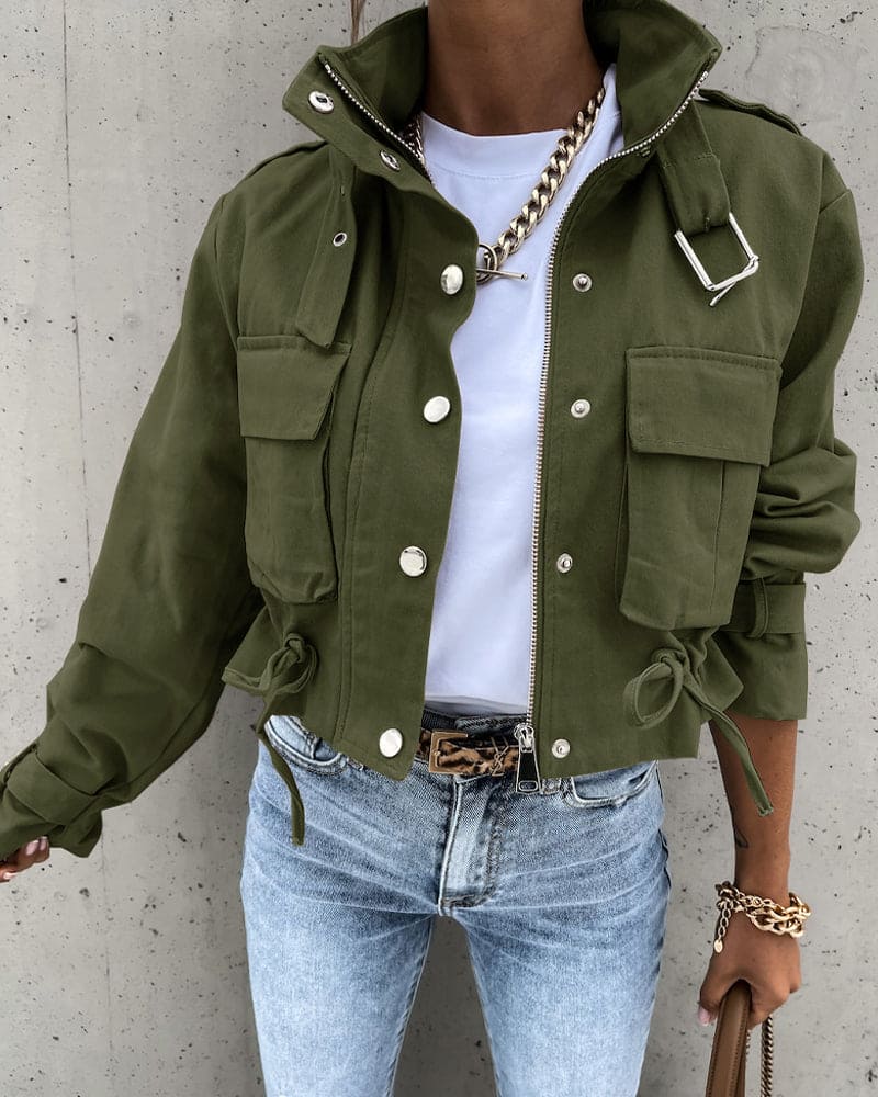 Jasmine | Women's Cropped Utility Style Jacket