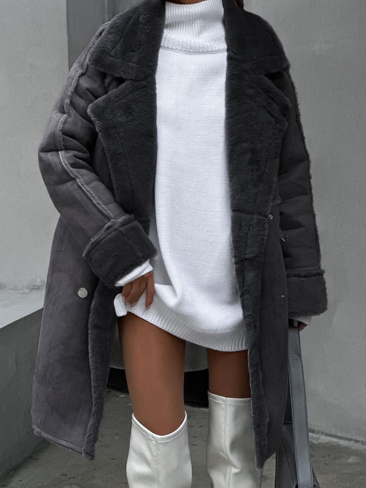 Jomie | Women’s Long Shearling Coat