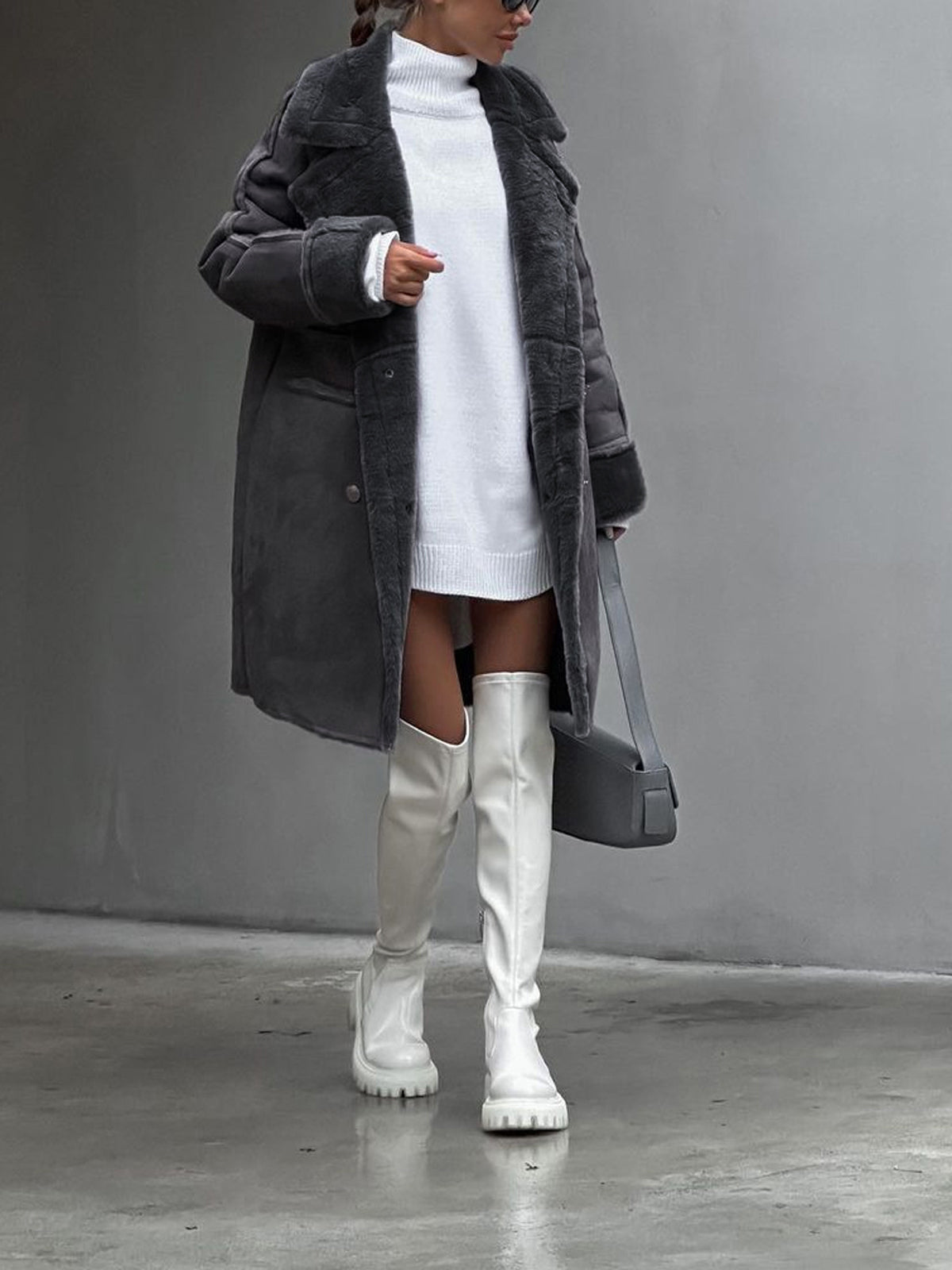 Jomie | Women’s Long Shearling Coat
