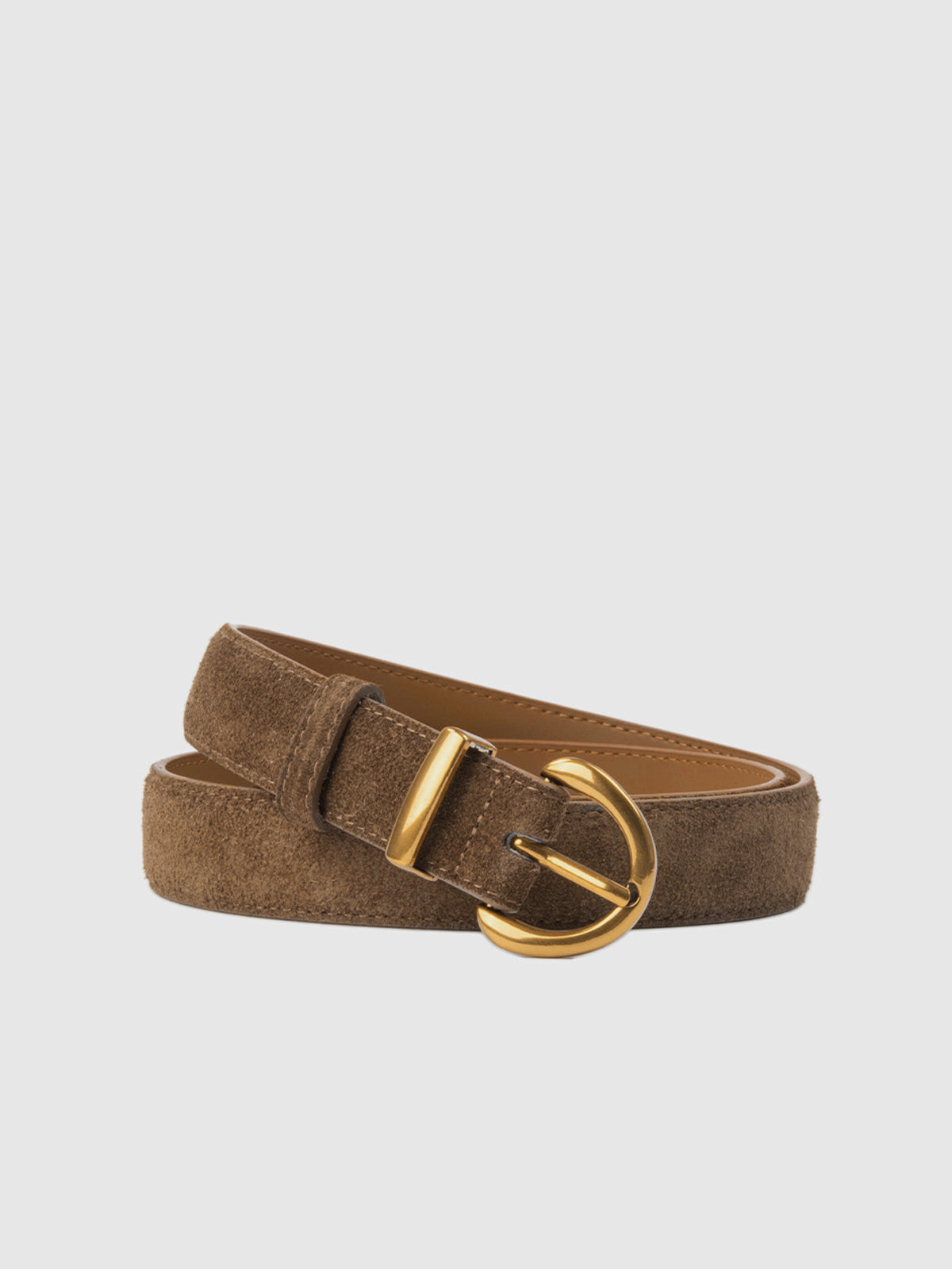 Reina | Women’s Suede Round Buckle Belt
