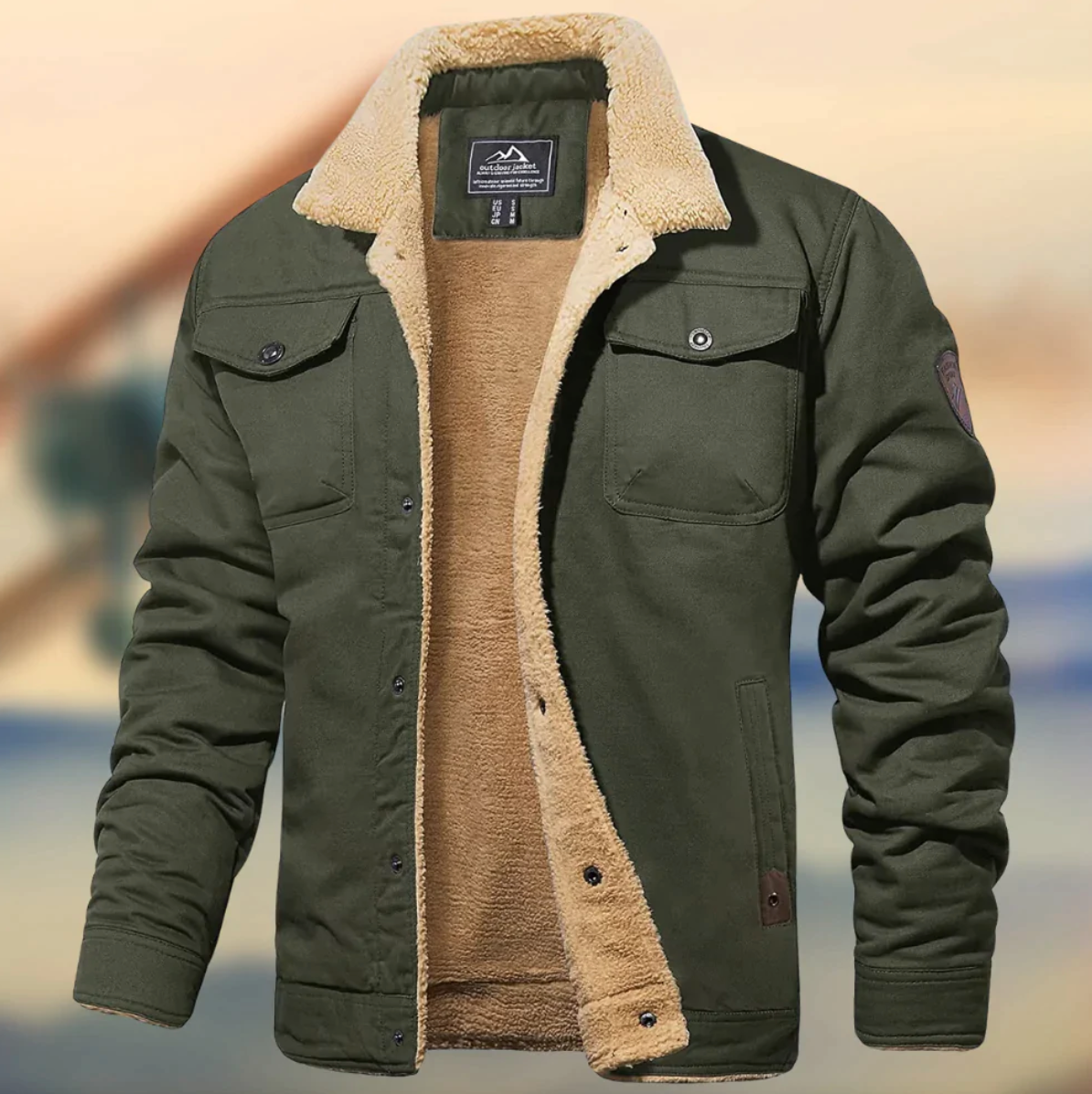 Evander | Men’s Sherpa Lined Jacket