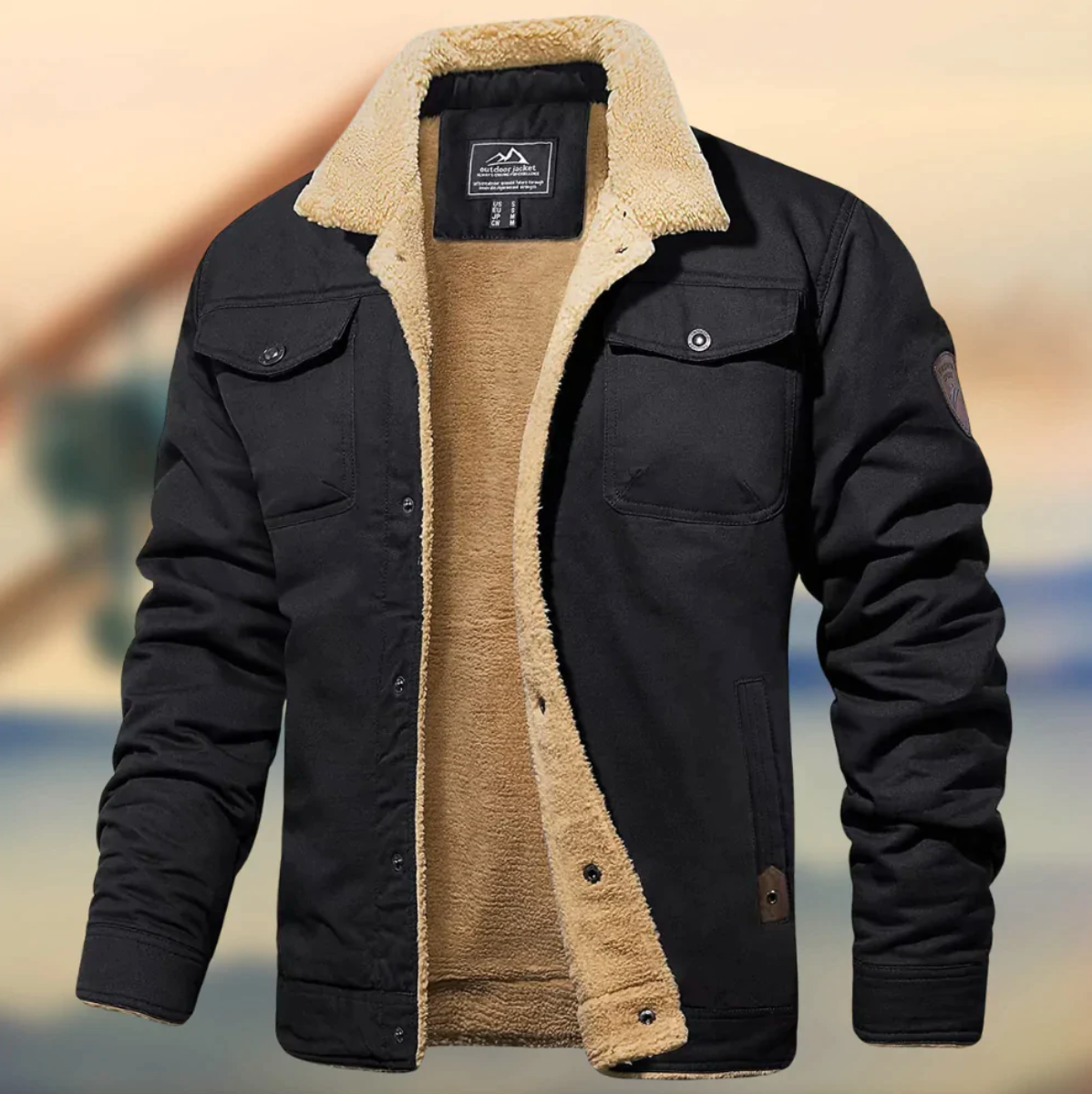 Evander | Men’s Sherpa Lined Jacket