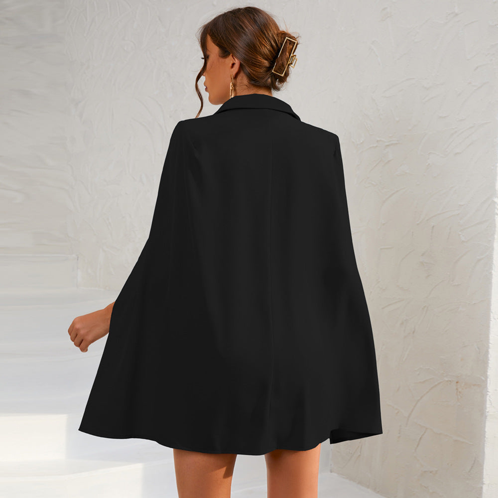 Elsa | Women’s Cape Sleeve Blazer Mini Dress