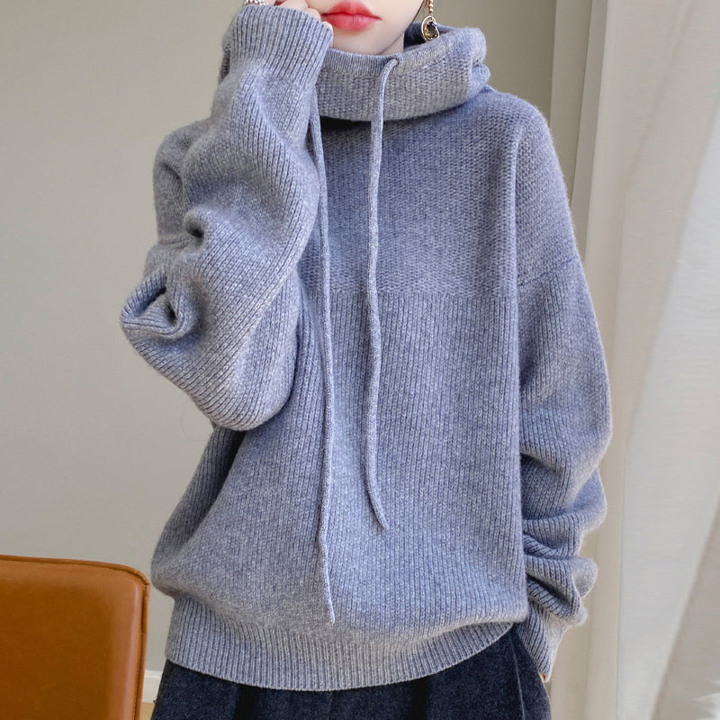 Grazia | Women’s Oversized Hooded Knit Sweater