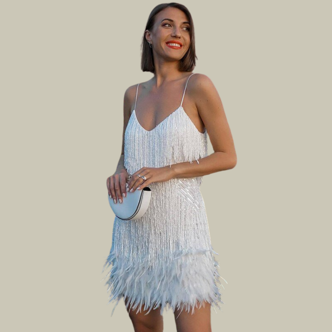 Bella | Women's Fringe Hem Mini Dress