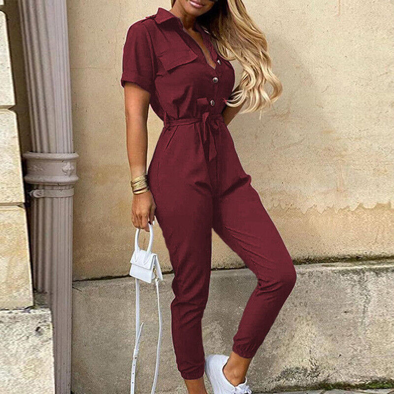 Zaylee | Women’s Short Sleeve Jumpsuit