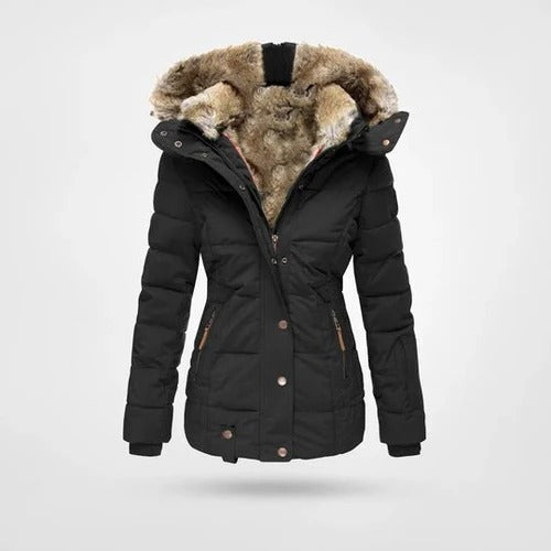 Aaliyah Women’s Faux-Fur Hood Winter Puffer Jacket