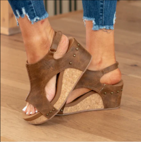 Chiara | Women’s Wedge Slingback Sandals