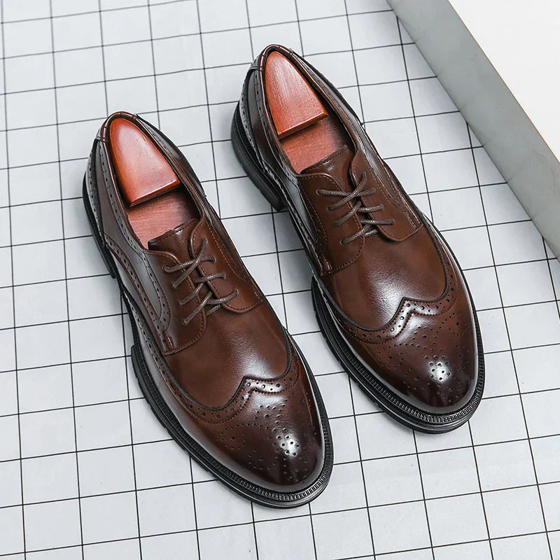 Custodio | Men’s Brogue Dress Shoes