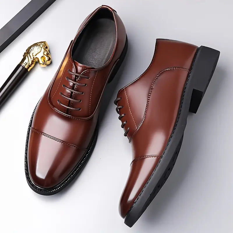 Josef | Men’s Glossy Oxfords Dress Shoes
