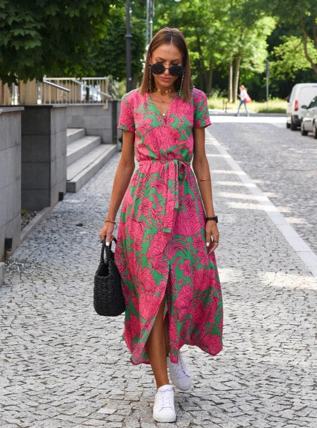 Camia | Women’s Floral Maxi Wrap Dress
