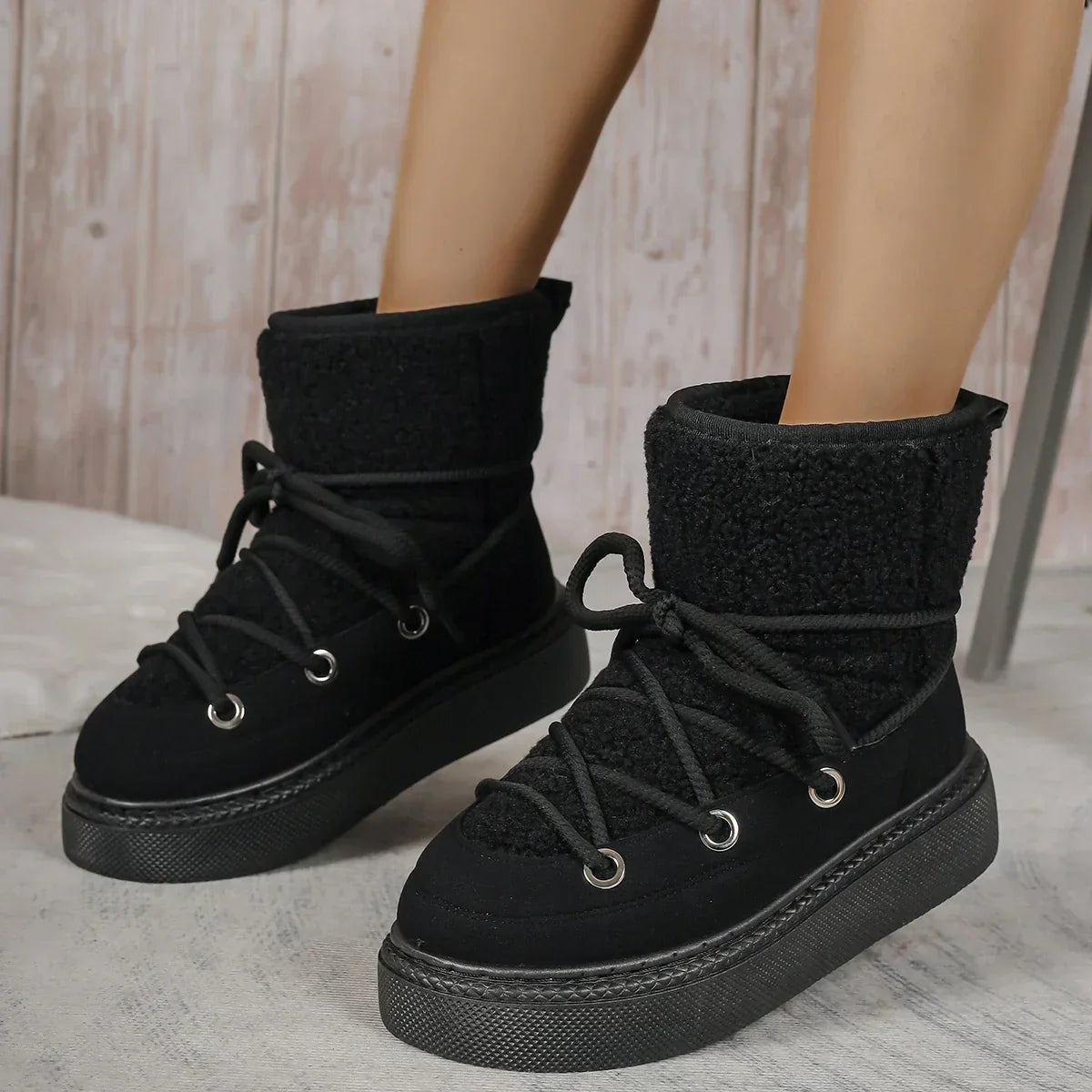 Leanne | Women’s Ankle Lace Up Winter Boots