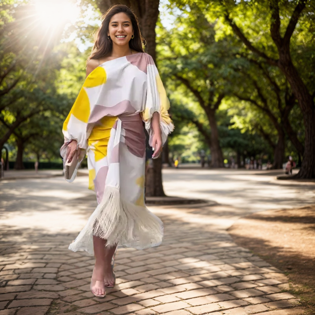 Maija | Women’s One Shoulder Midi Dress