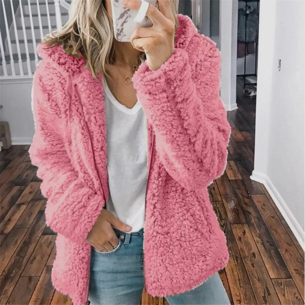 Ednah | Women’s Long Sleeve Fleece Hoodie Cardigan