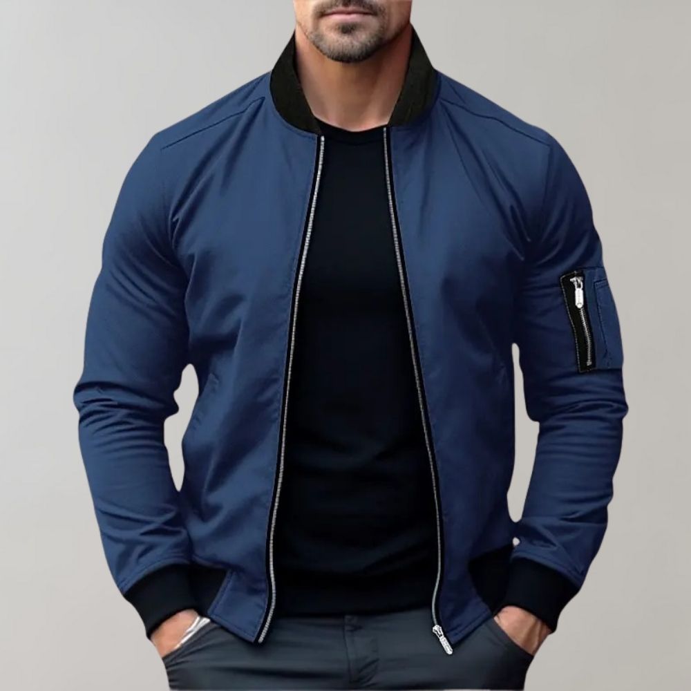 Calder | Men’s Zip Front Bomber Jacket