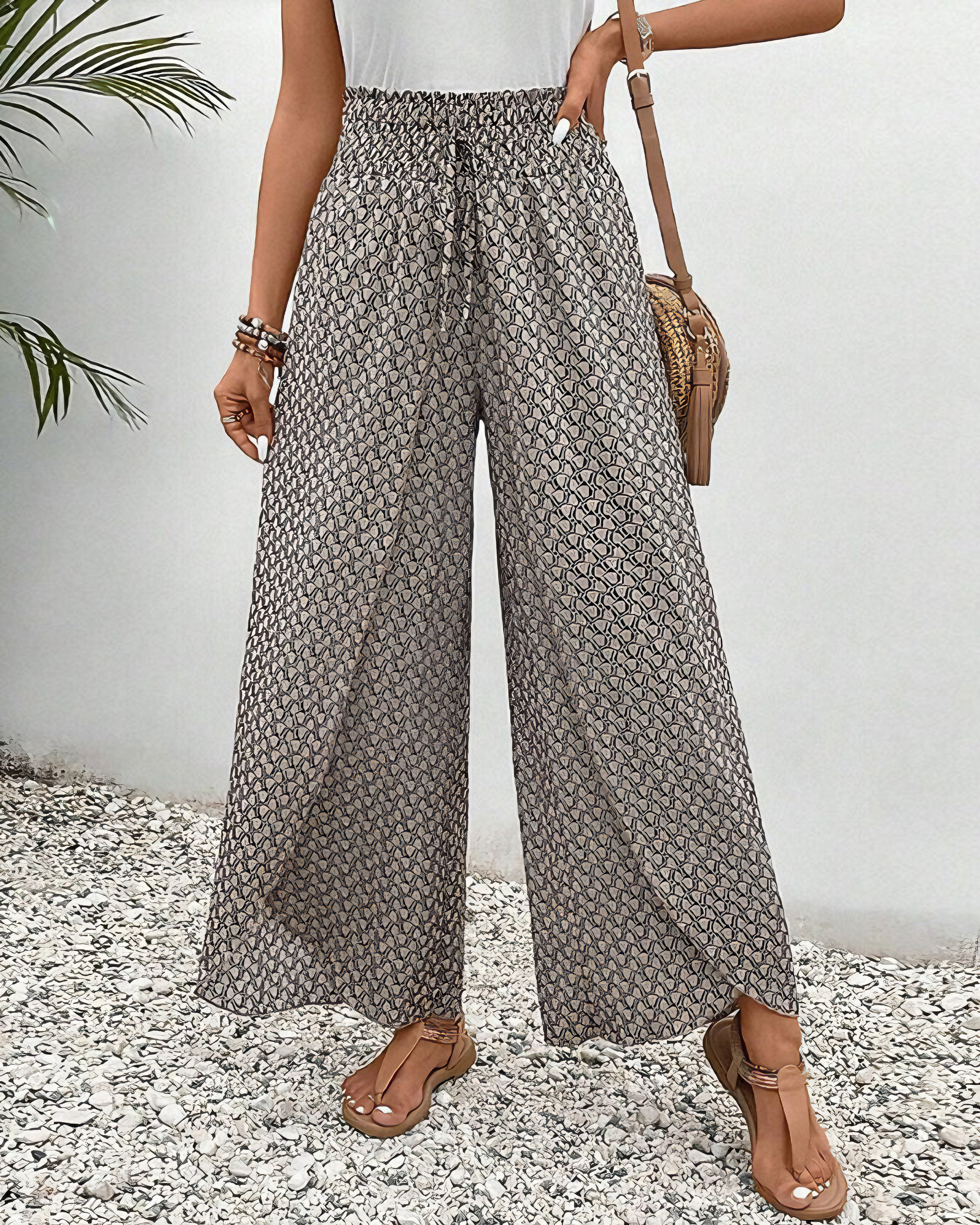 Tin | Women’s Geometric Patterned Pants
