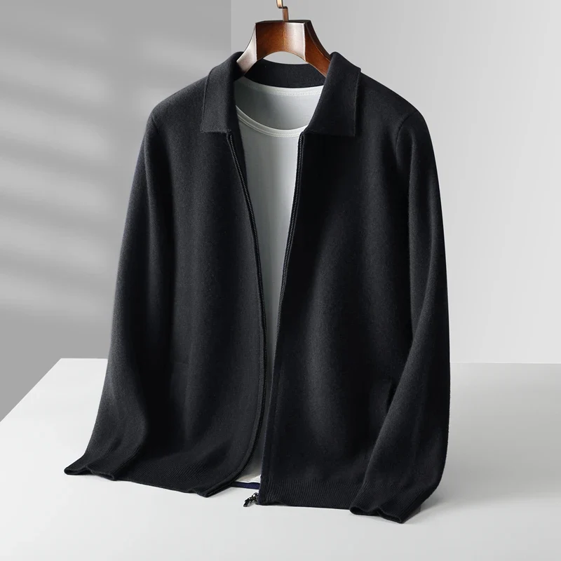 Endre | Men’s Zip Front Knit Jacket