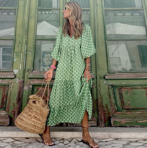 Zita | Women’s Printed Kaftan Maxi Dress