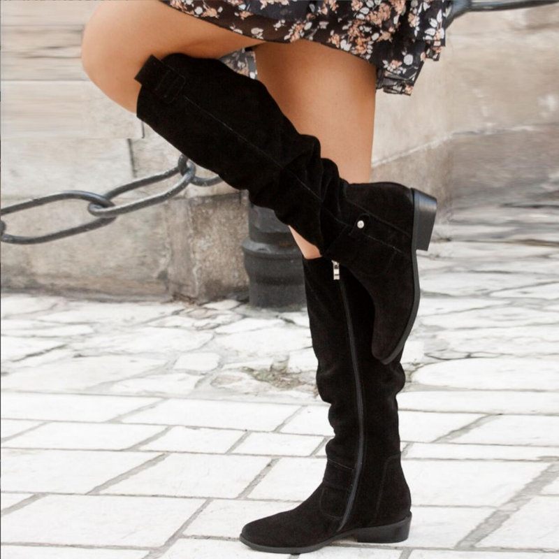 Adela | Women’s Knee-High Slouch Boots