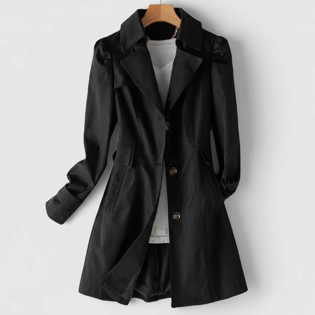 Rhea | Women’s Single Breasted Long Coat