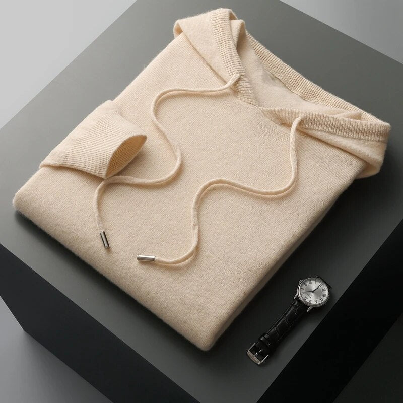 Bjorn | Men’s Cashmere Knitted Hoodie