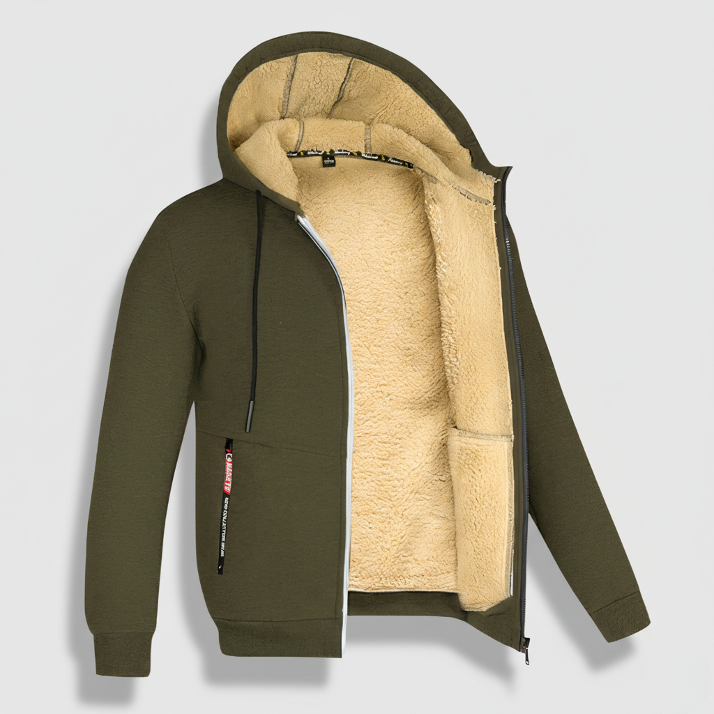 Leonides | Men’s Fleece-Lined Hooded Jacket