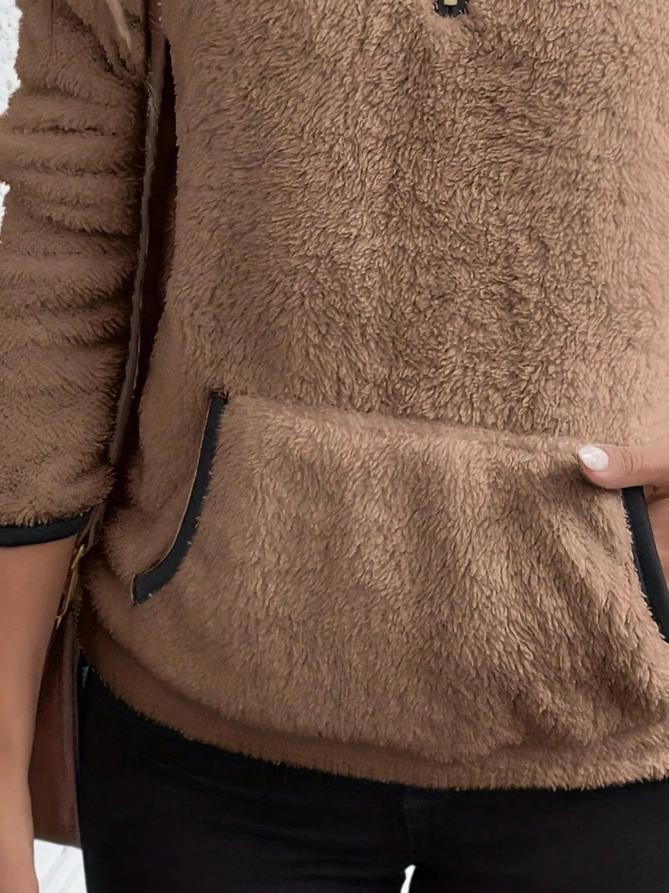 Lettie | Women’s Half Zip Fleece-Style Sweater