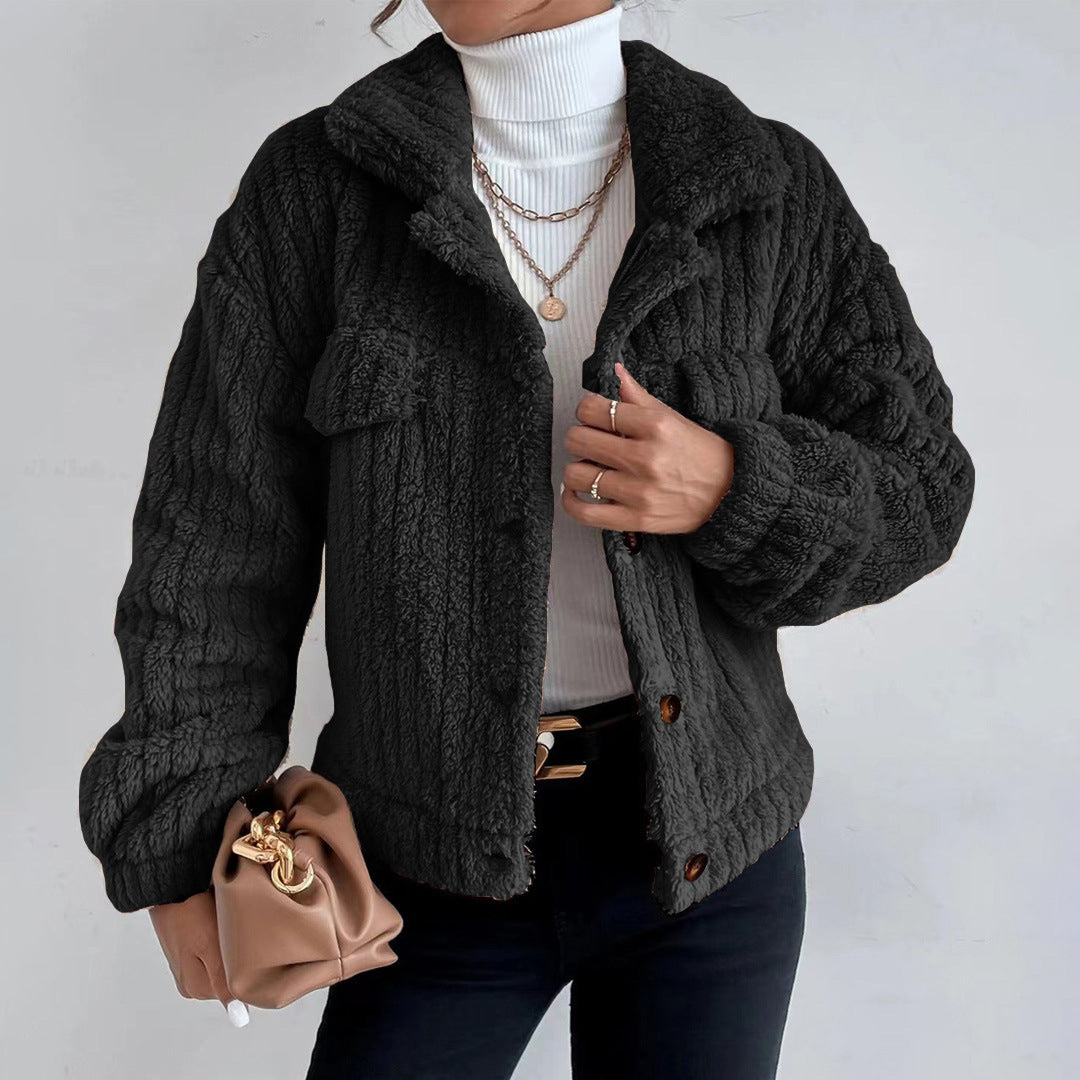 Janelle | Women's Teddy Button-Down Jacket